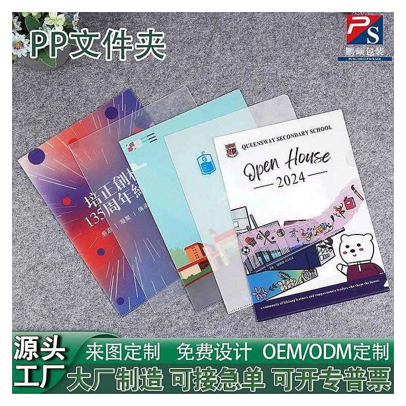 A4 Plastic Cartoon Document Folder for School Office Event and Retail Use