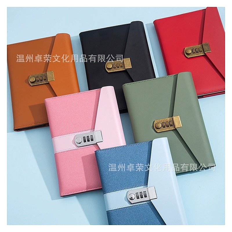 Custom A5 Minimalist Business Locking Journal for Gift School and Office Use