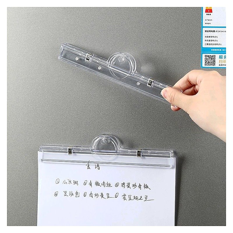 Custom Logo Clear Magnetic Transparent Folder for School Office Event and Retail Use