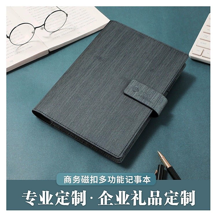 Custom Logo Loose-leaf Business Locking Journal for Gift School and Office Use