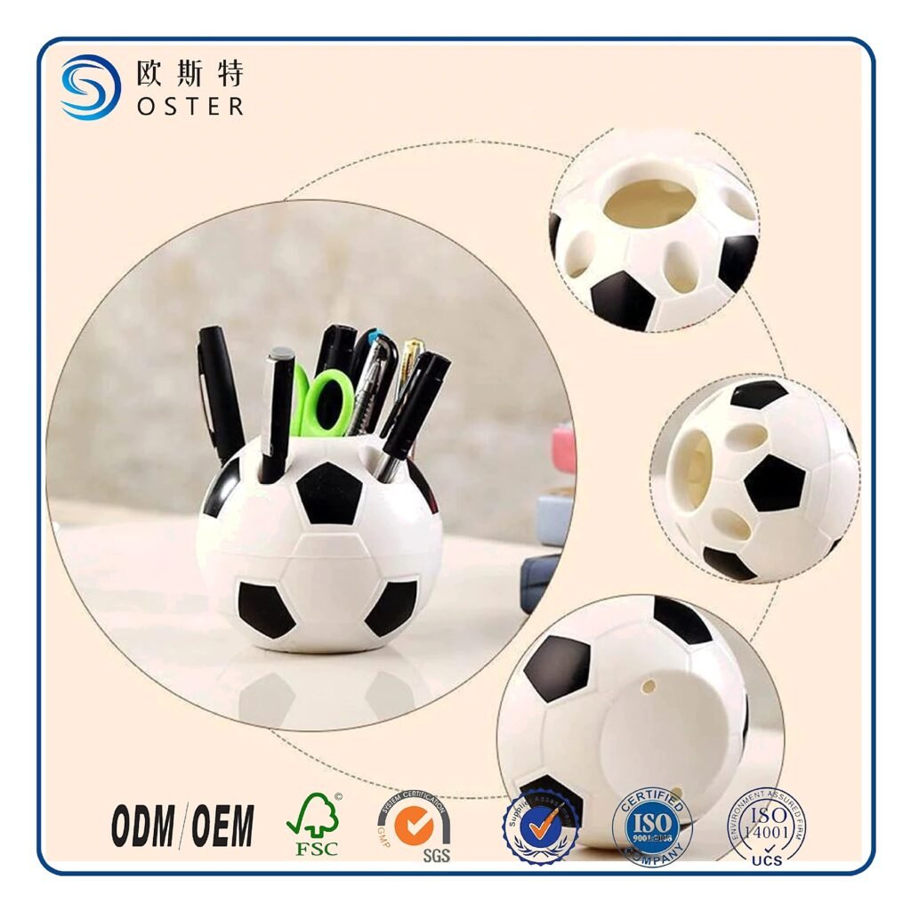 Custom Logo Plastic Desktop Pen Holder for School Office Event and Retail Use