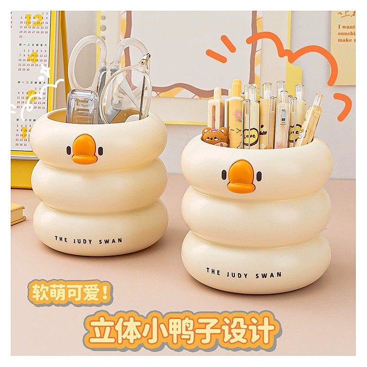 Custom Logo Plastic Desktop Storage Desk Pen Holder Organizer for School Office Edition KG