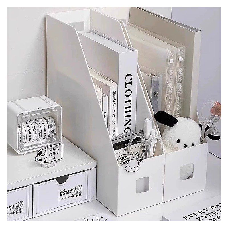 Plastic Desktop Storage Bookends for School Office Event and Retail Use