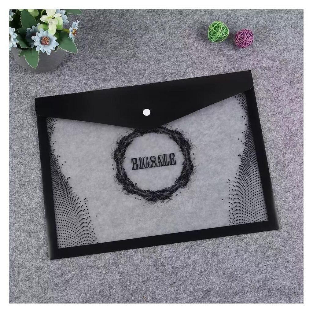 A4 Plastic Clear Storage Custom_product for School Office Event and Retail Use