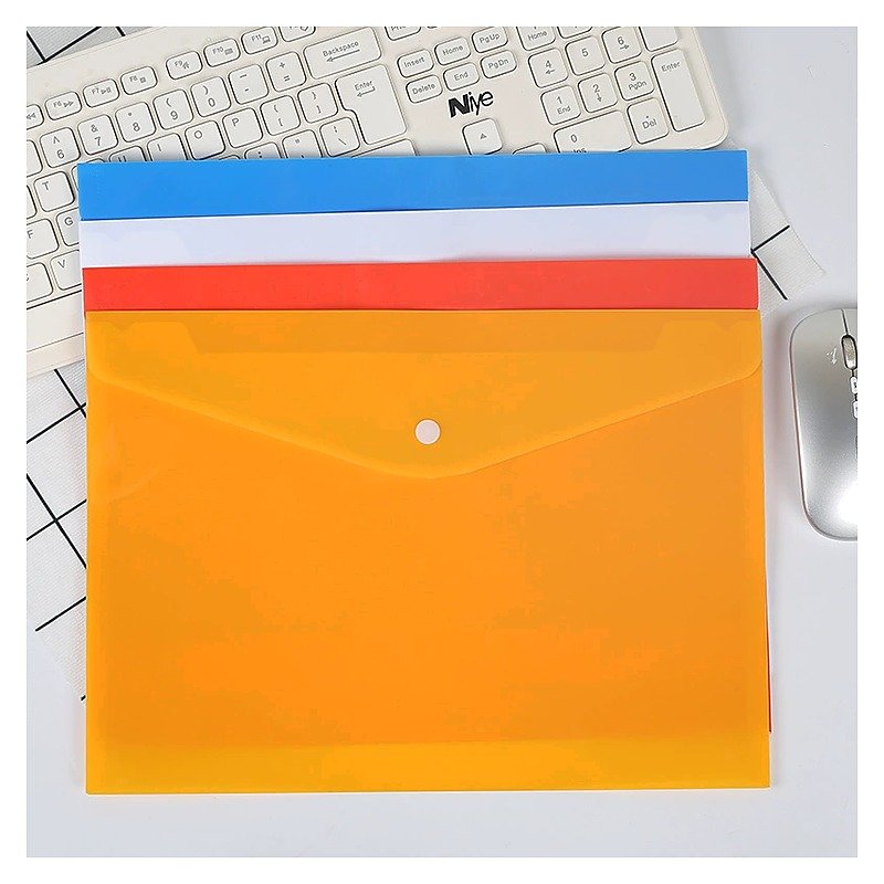 A4 Plastic Thick Document Folder for School Office Event and Retail Use