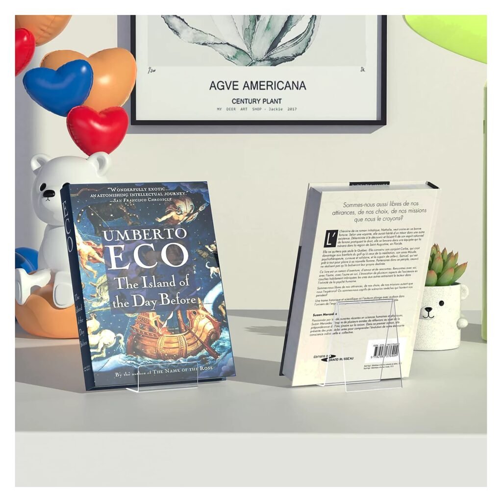 Acrylic Clear Display Bookends Book Rack for School Office Event and Retail Use
