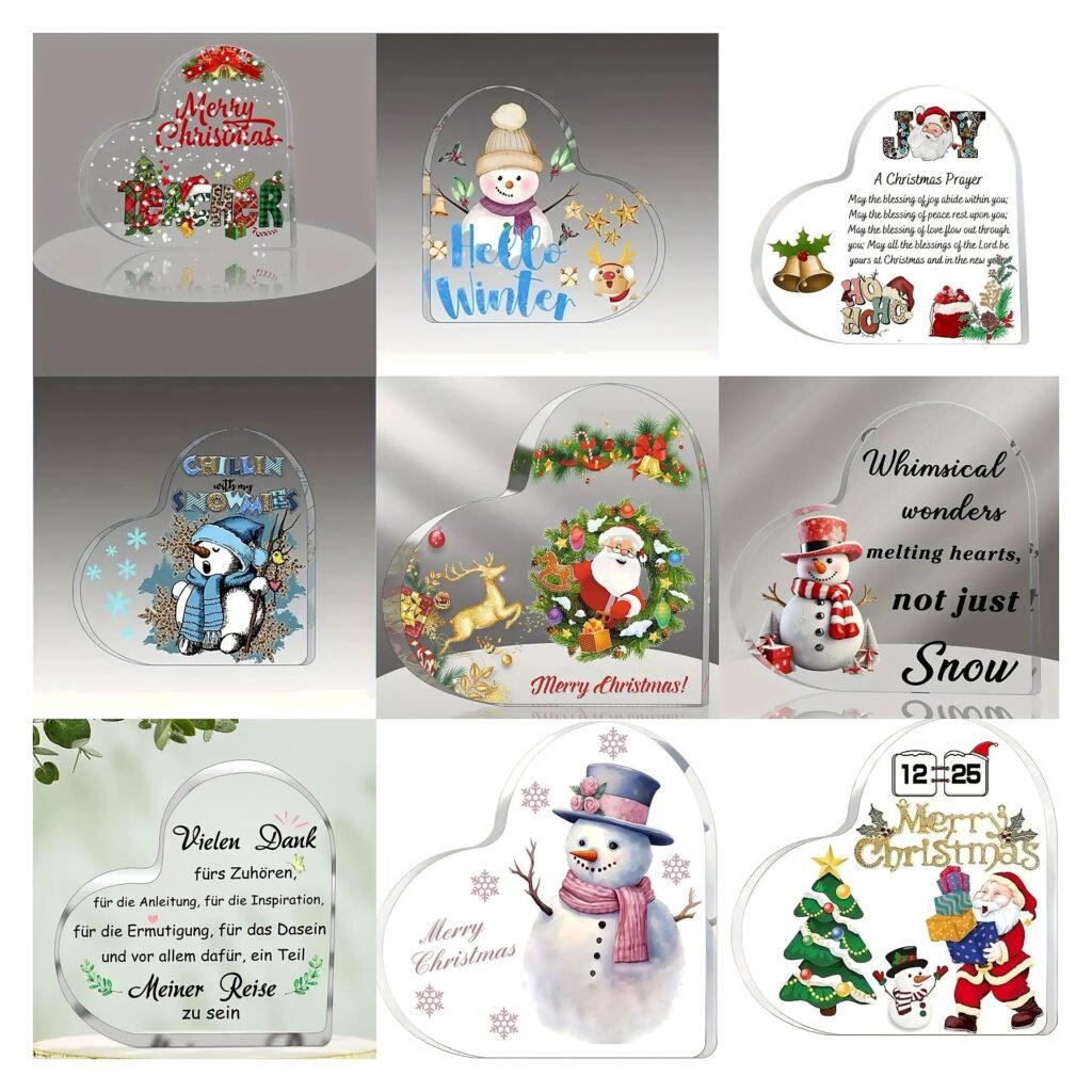Acrylic Seasonal Decoration & Ornament for Holiday School Office and Event Use