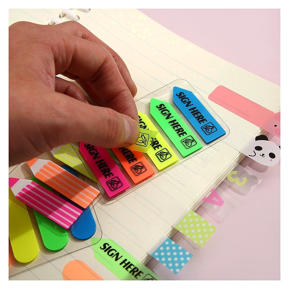 Custom Cute Cartoon Indexsticky Notes Tabs for School Office Event and Retail Use