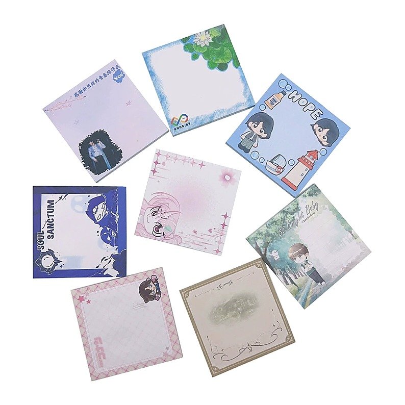 Custom Cute Memo Sticky Notes Pads for School Office Event and Retail Use