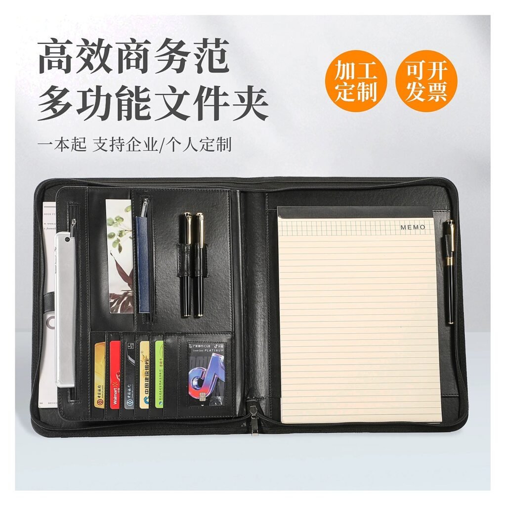 Custom Logo A4 Business Document Folder for School Office Event and Retail Use Storage