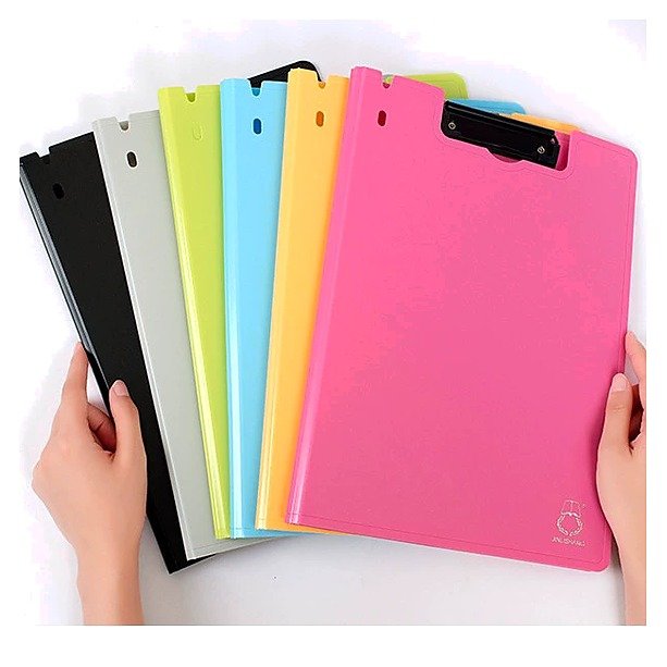 Custom Logo A4 Plastic Storage Clipboard Folder Portfolio for School Office Event and Retail
