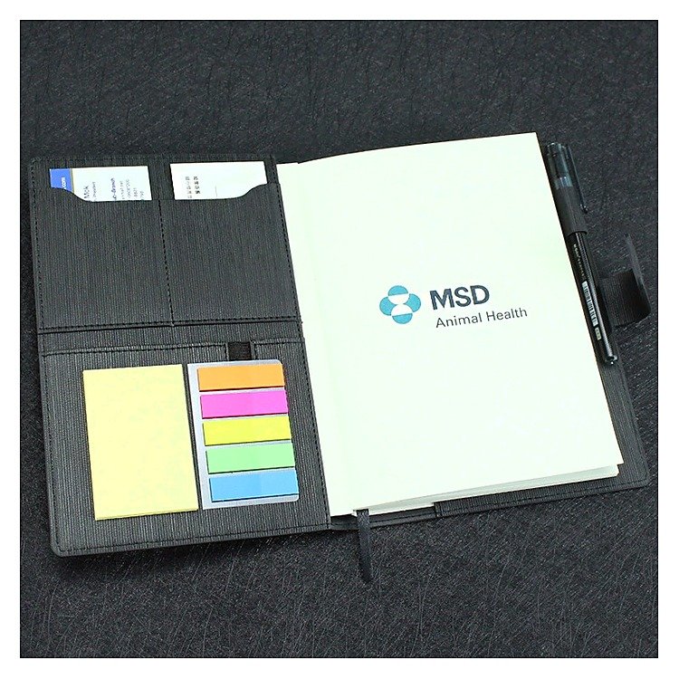 Custom Logo Loose-leaf Business Locking Journal for Gift School and Office Use