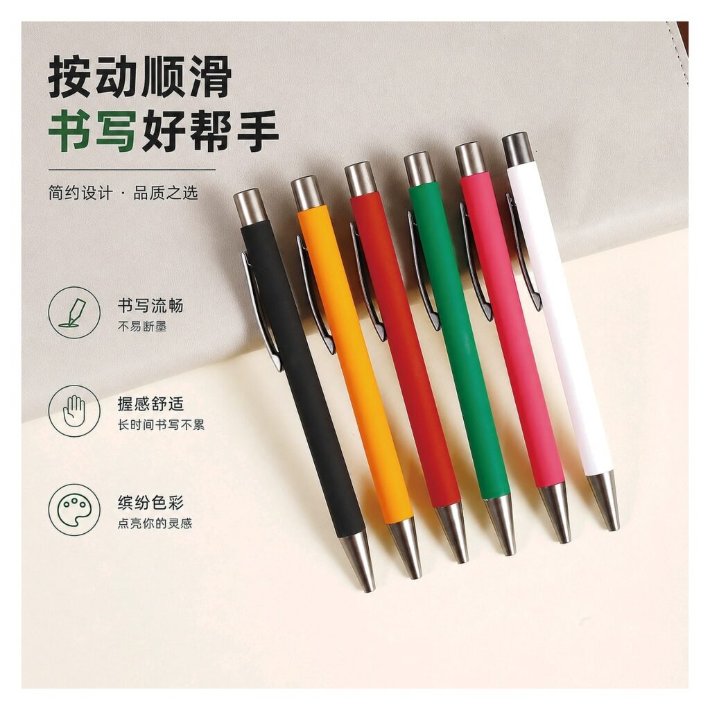 Custom Logo Metal Business Ballpoint Pen for School Office Event and Gift Use