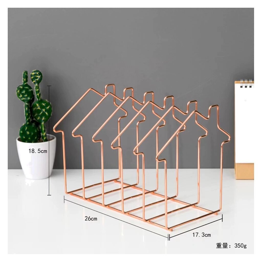 Metal Minimalist Desktop Bookends for School Office Event and Retail Use