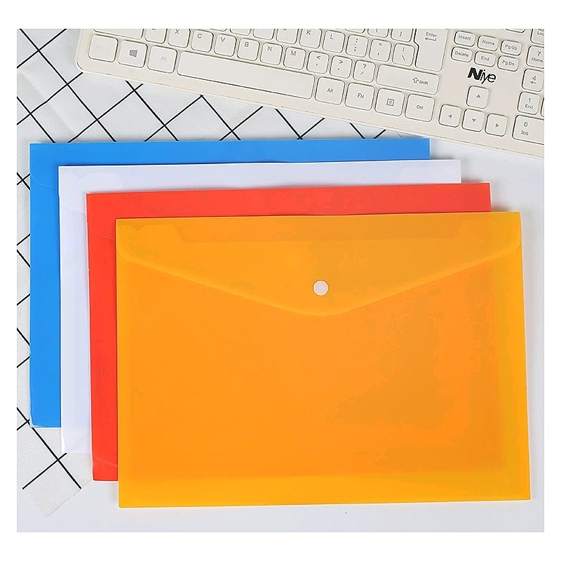 A4 Plastic Thick Document Folder for School Office Event and Retail Use