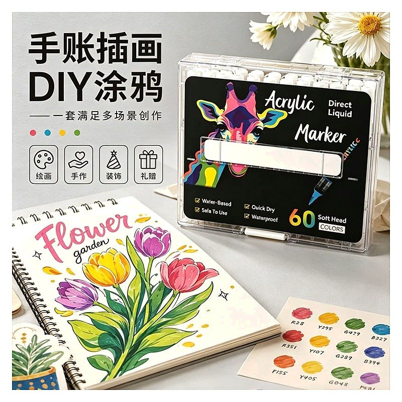 Acrylic Marker Pen for School Office Event and Gift Use