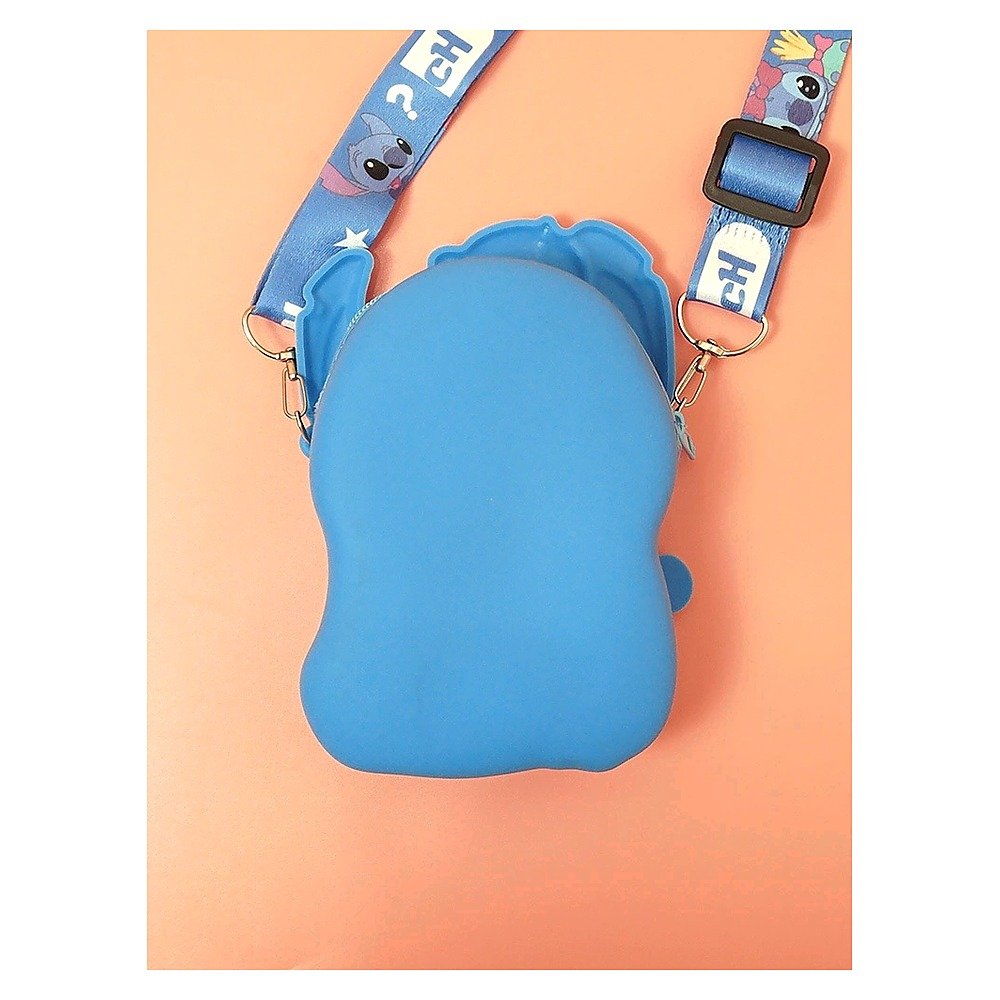 Blue Silicone Cartoon Kids Coin Wallet for School Office Event and Retail Use