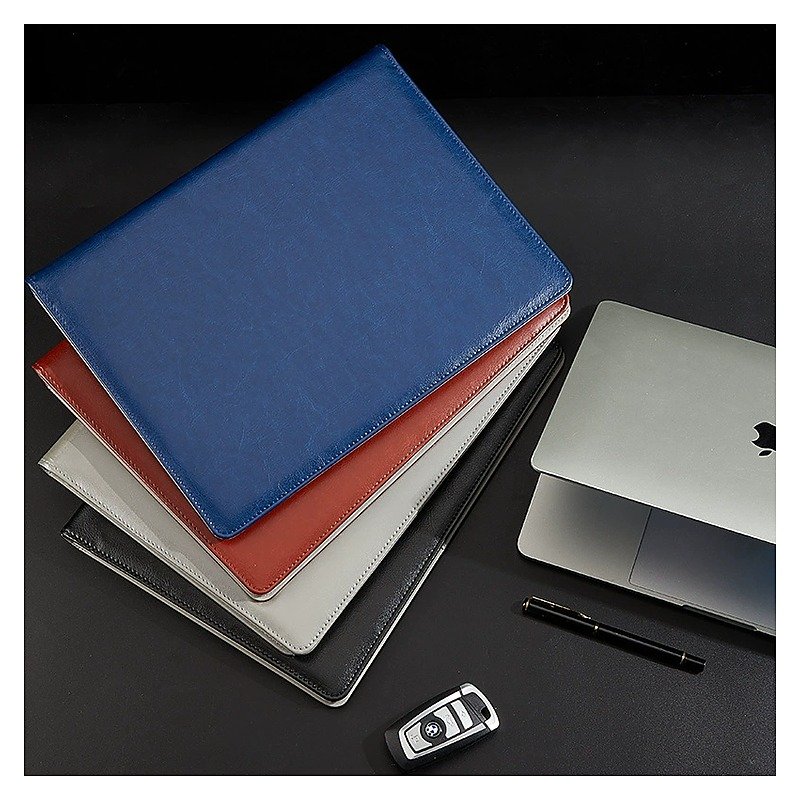 Custom Logo A4 Leather Business Document Folder for School Office Event and Retail Use