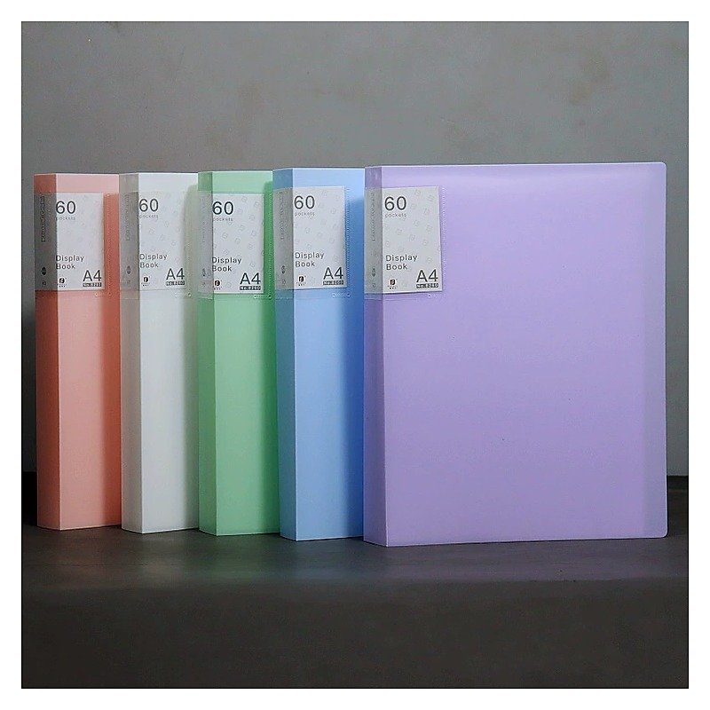 Custom Logo A4 Loose-leaf Document Folder for School Office Event and Retail Use Clear