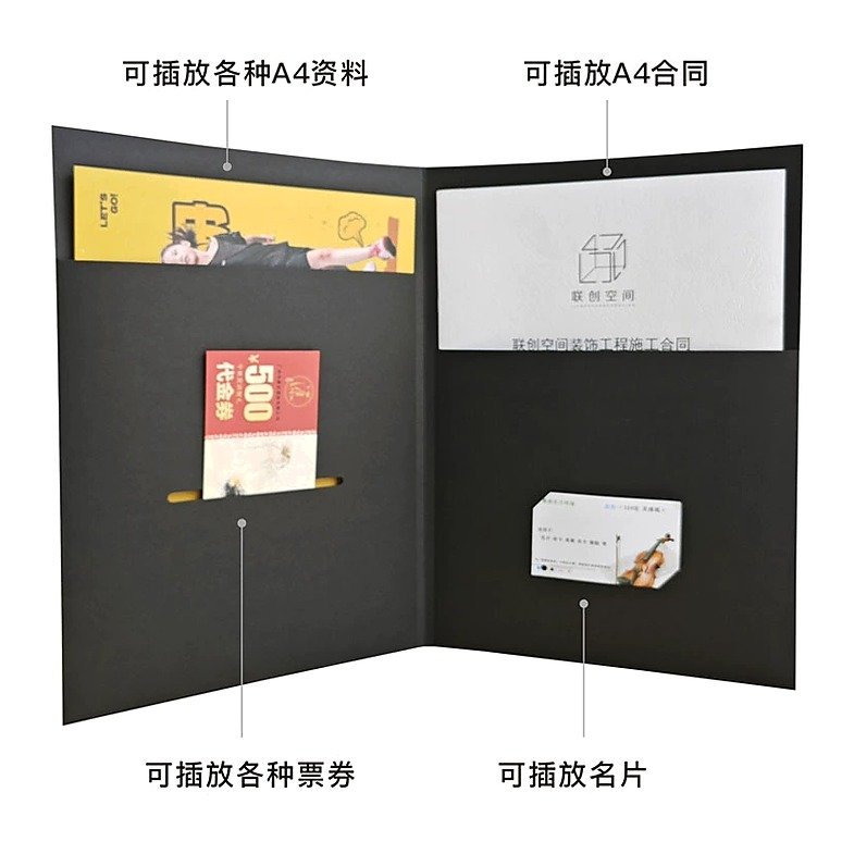 Custom Logo A4 Paper Clipboard Folder Portfolio for School Office Event and Retail Use