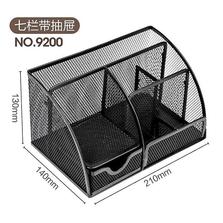 Custom Logo Metal Business Desk Pen Holder Organizer for School Office Event and Retail Use