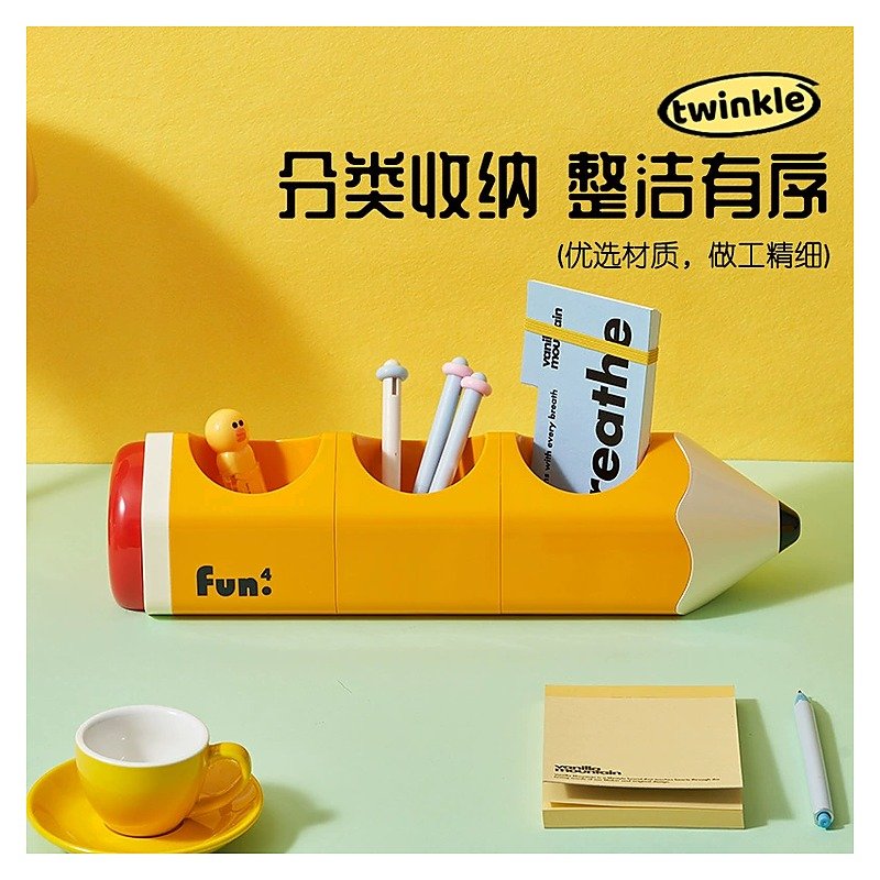 Custom Logo Plastic Cute Cartoon Pen Holder for School Office Event and Retail Use