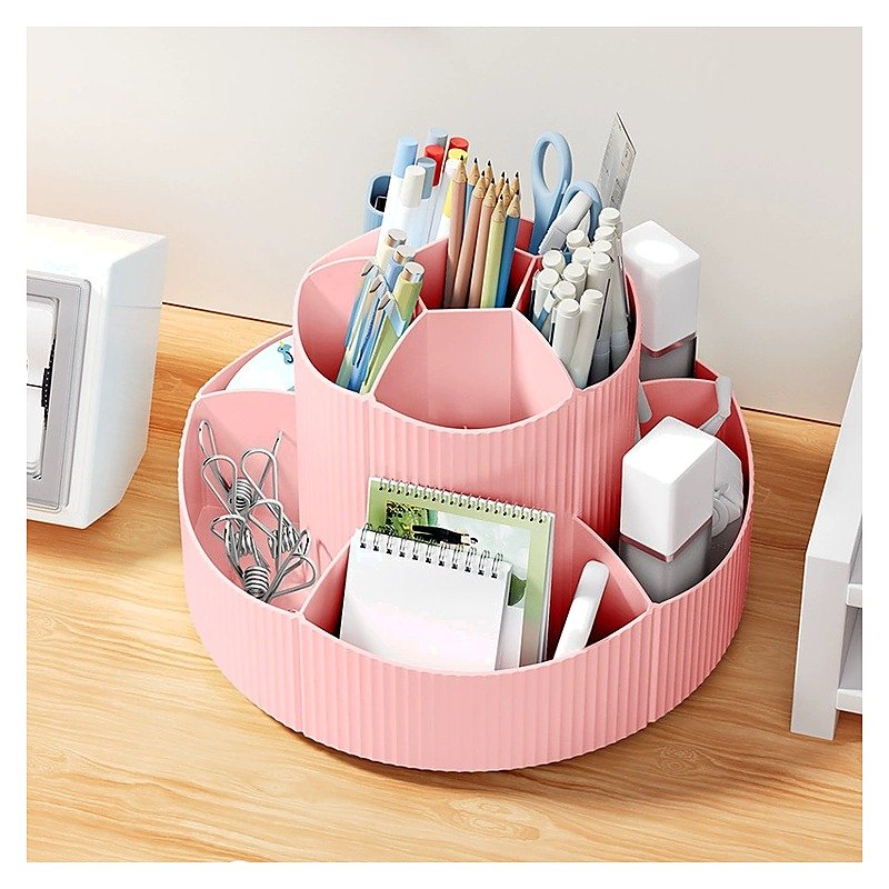 Custom Logo Plastic Cute Desktop Desk Pen Holder Organizer for School Office Event and