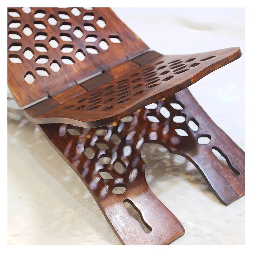 Wood Adjustable Reading Stand Book Holder for School Office Event and Retail Use
