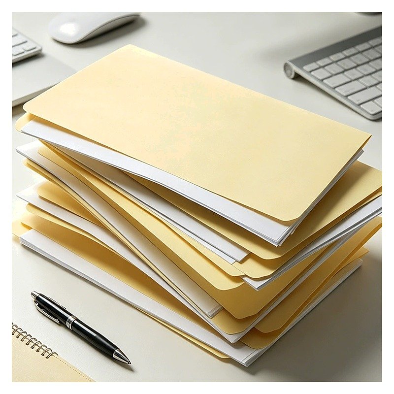 A4 Kraft Paper Thick Document Folder for School Office Event and Retail Use