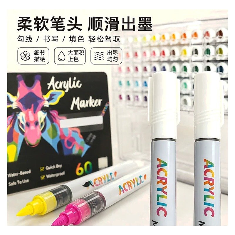Acrylic Marker Pen for School Office Event and Gift Use
