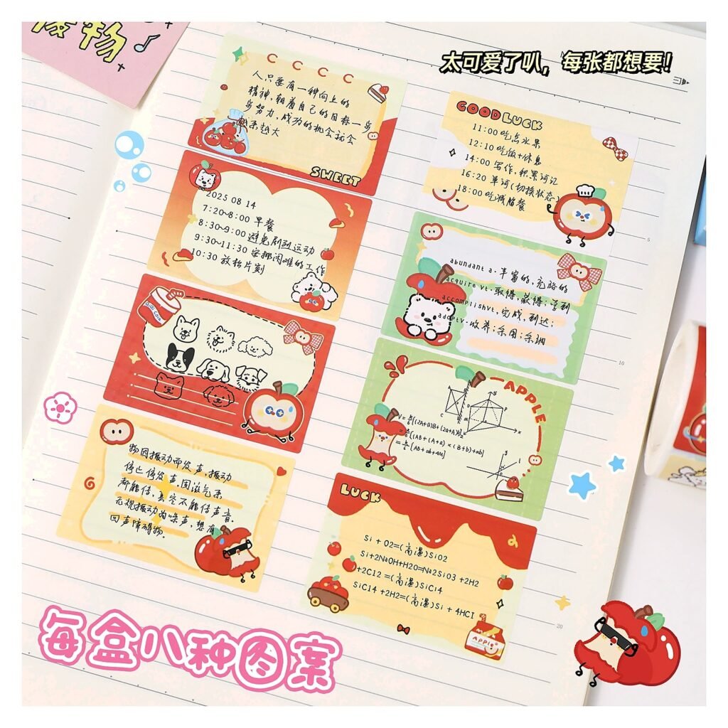 Custom Cartoon Sticky Notes for School Office Event and Retail Use