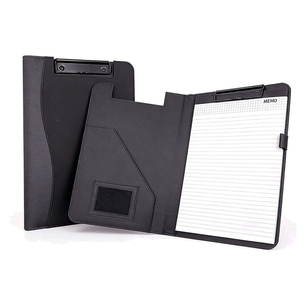 Custom Logo A4 Document Folder for School Office Event and Retail Use Black