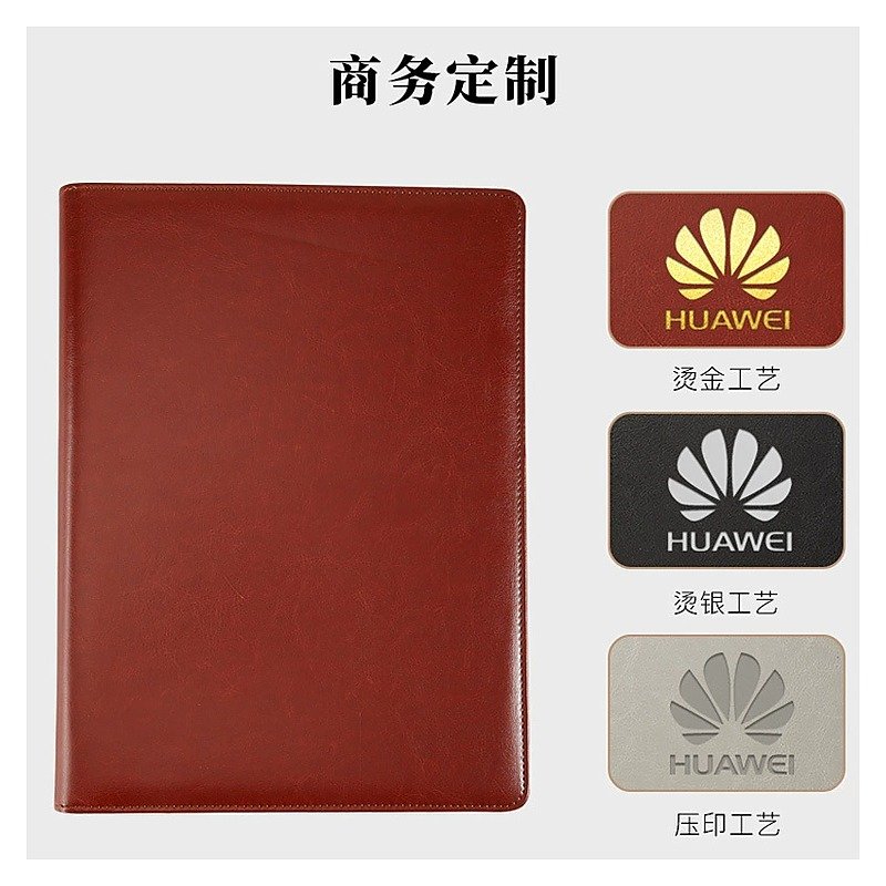 Custom Logo A4 Leather Business Document Folder for School Office Event and Retail Use