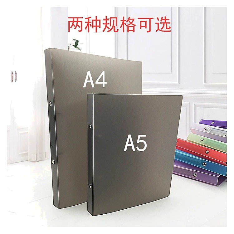 Custom Logo A4 Plastic Loose-leaf Document Folder for School Office Event and Retail Use Clear