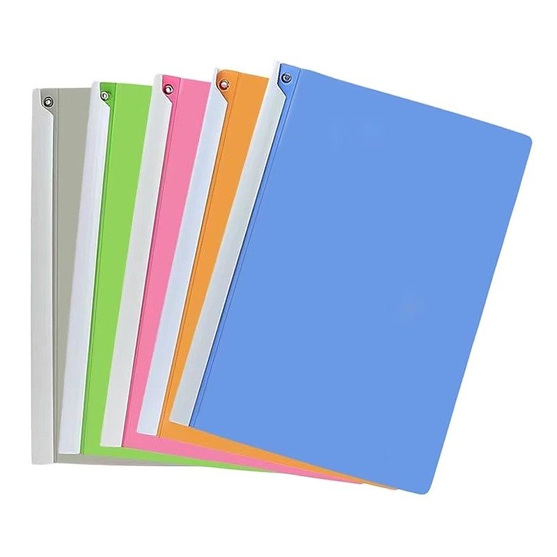 Custom Logo A4 Plastic Loose-leaf Document Folder for School Office Event and Retail Use