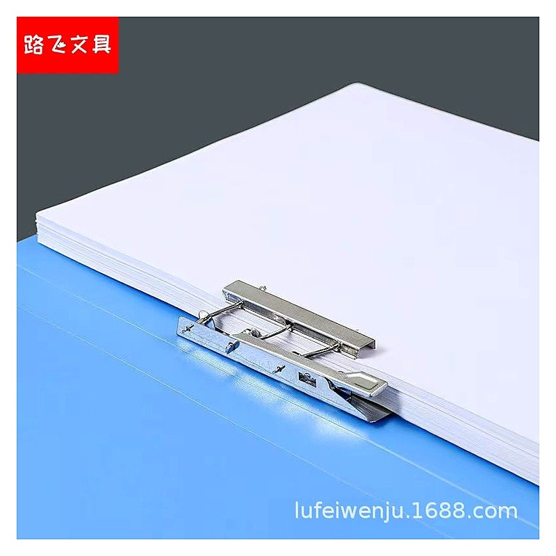 Custom Logo A4 Plastic Storage Clipboard Folder Portfolio for School Office Event and Blue
