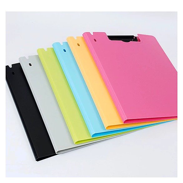 Custom Logo A4 Plastic Storage Clipboard Folder Portfolio for School Office Event and Retail