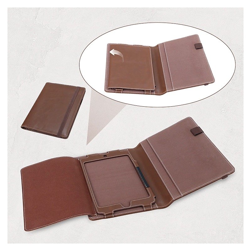 Custom Logo A4 PU Leather Business Document Folder for School Office Event and Retail Use