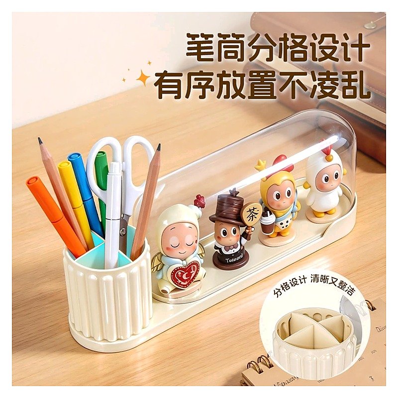 Custom Logo Clear Display Pen Holder for School Office Event and Retail Use