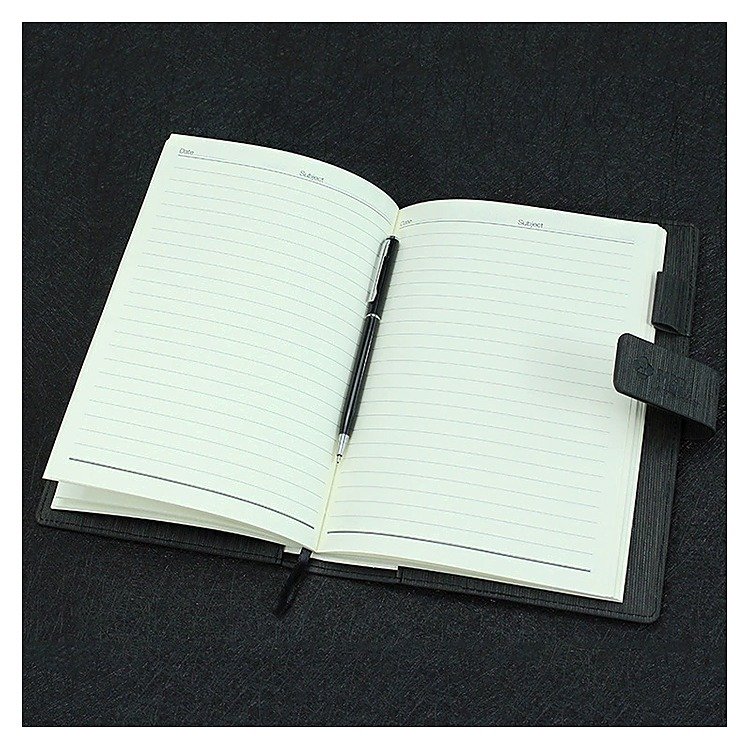 Custom Logo Loose-leaf Business Locking Journal for Gift School and Office Use