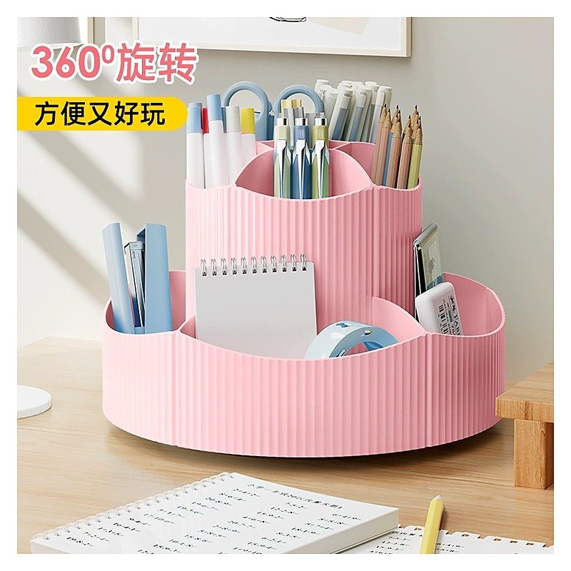 Custom Logo Plastic Cute Desktop Desk Pen Holder Organizer for School Office Event and