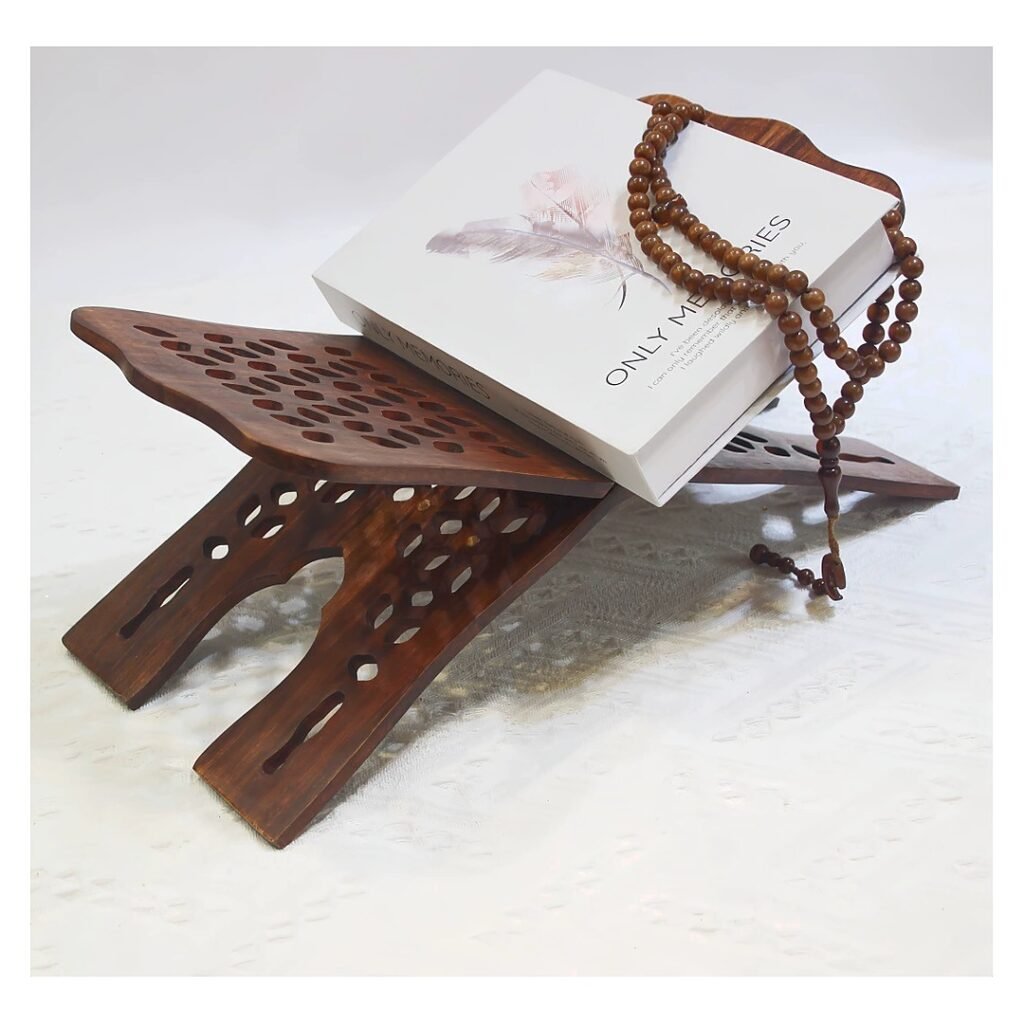 Wood Adjustable Reading Stand Book Holder for School Office Event and Retail Use