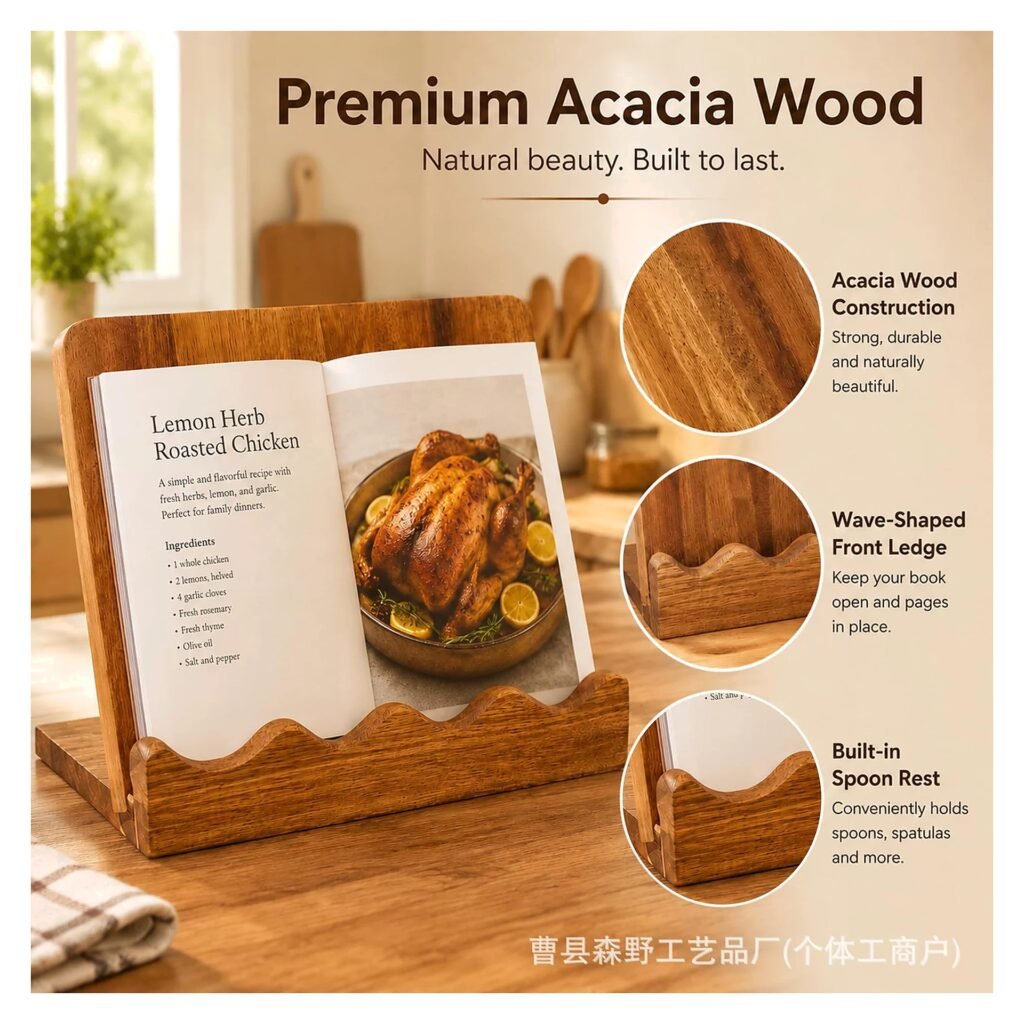 Wood Display Storage Reading Stand for School Office Event and Retail Use Edition HW