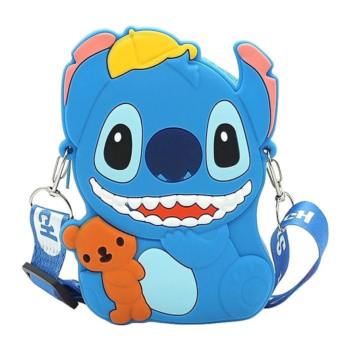 Blue Silicone Cartoon Kids Coin Wallet for School Office Event and Retail Use
