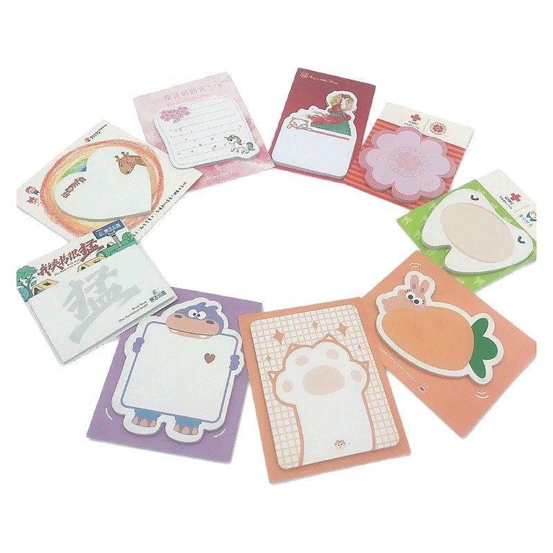 Custom Cute Cartoon Sticky Notes for School Office Event and Retail Use