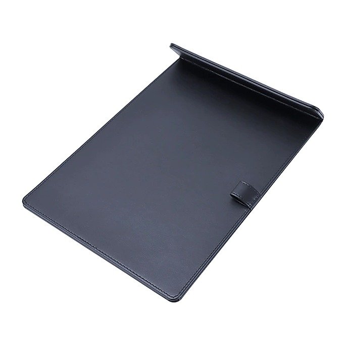 Custom Logo A4 Leather Magnetic Document Folder for School Office Event and Retail Use