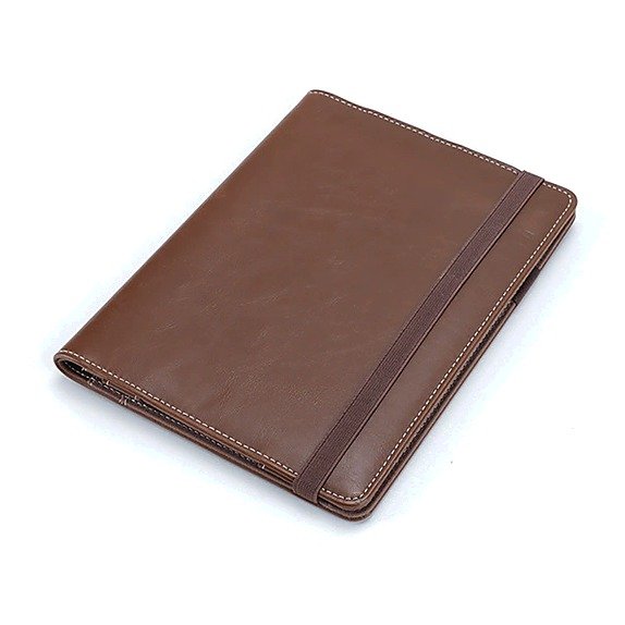 Custom Logo A4 PU Leather Business Document Folder for School Office Event and Retail Use
