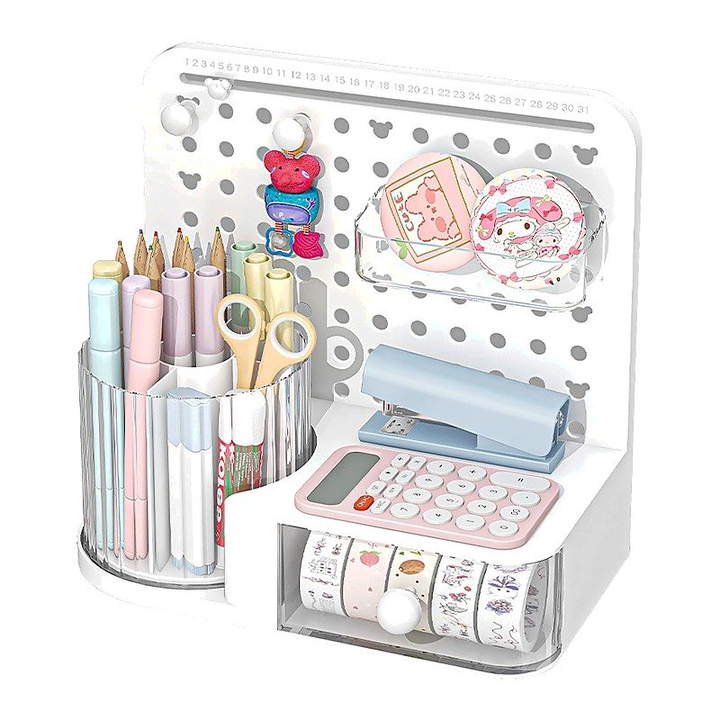 Custom Logo Desktop Storage Desk Pen Holder Organizer for School Office Event and Retail Use
