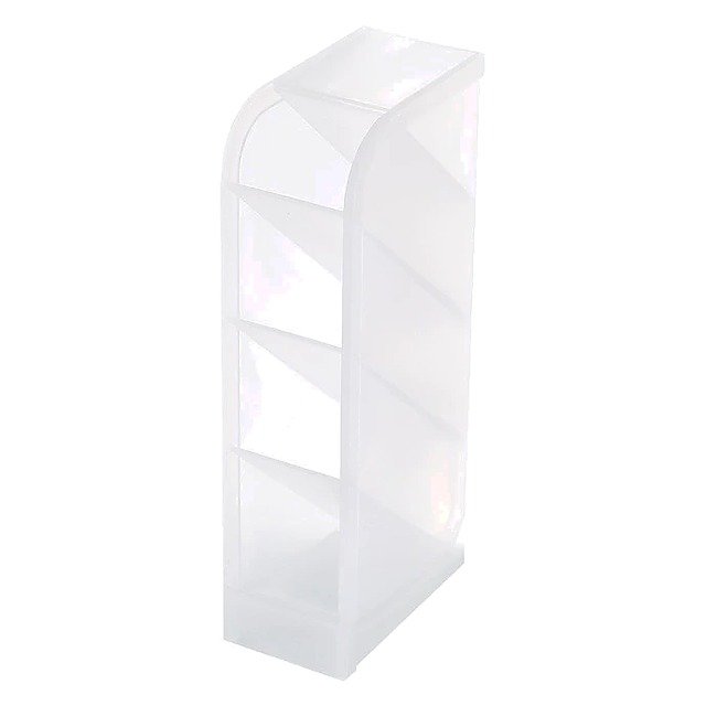 Custom Logo Plastic Minimalist Clear Desk Pen Holder Organizer for School Office Event and