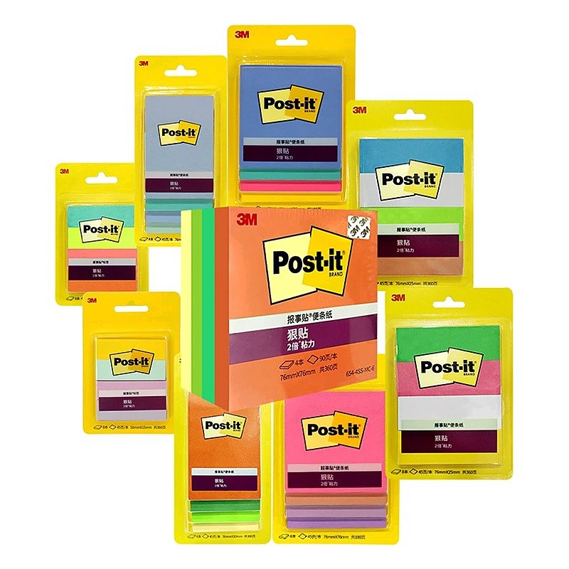 Custom Plastic Sticky Notes for School Office Event and Retail Use